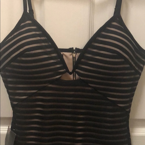 Black Midi Bebe Dress - Picture 2 of 5